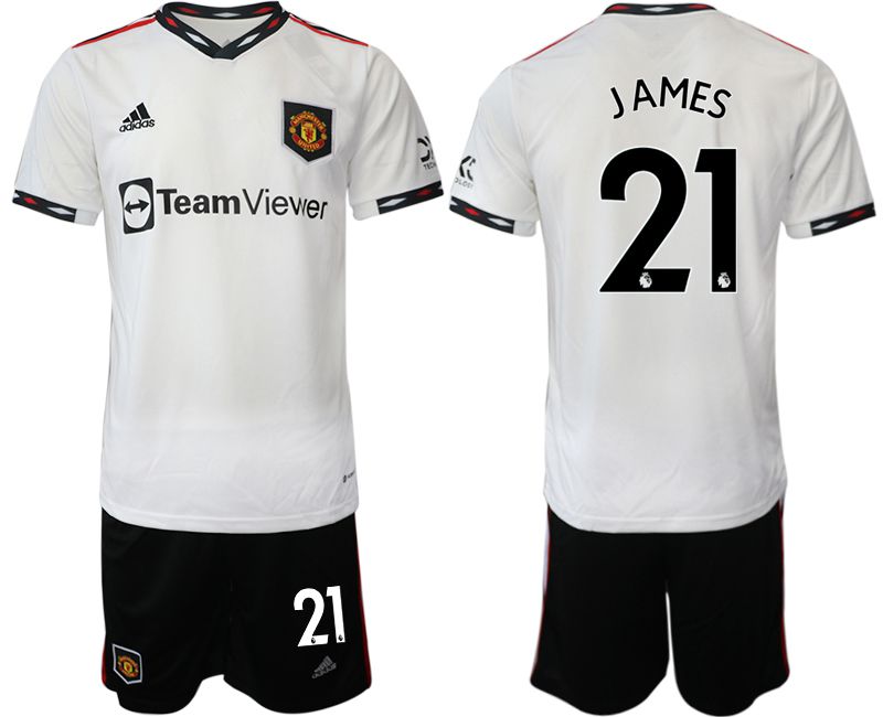 Men 2022-2023 Club Manchester United away white 21 Soccer Jersey